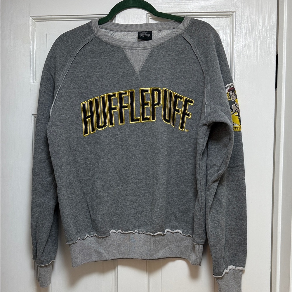Hufflepuff Harry Potter Gray Sweatshirt-See Photos For Measurements